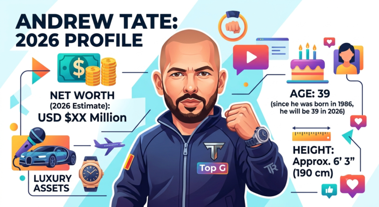 Andrew Tate Net Worth, Age, Height, Wiki & Biography (2026)