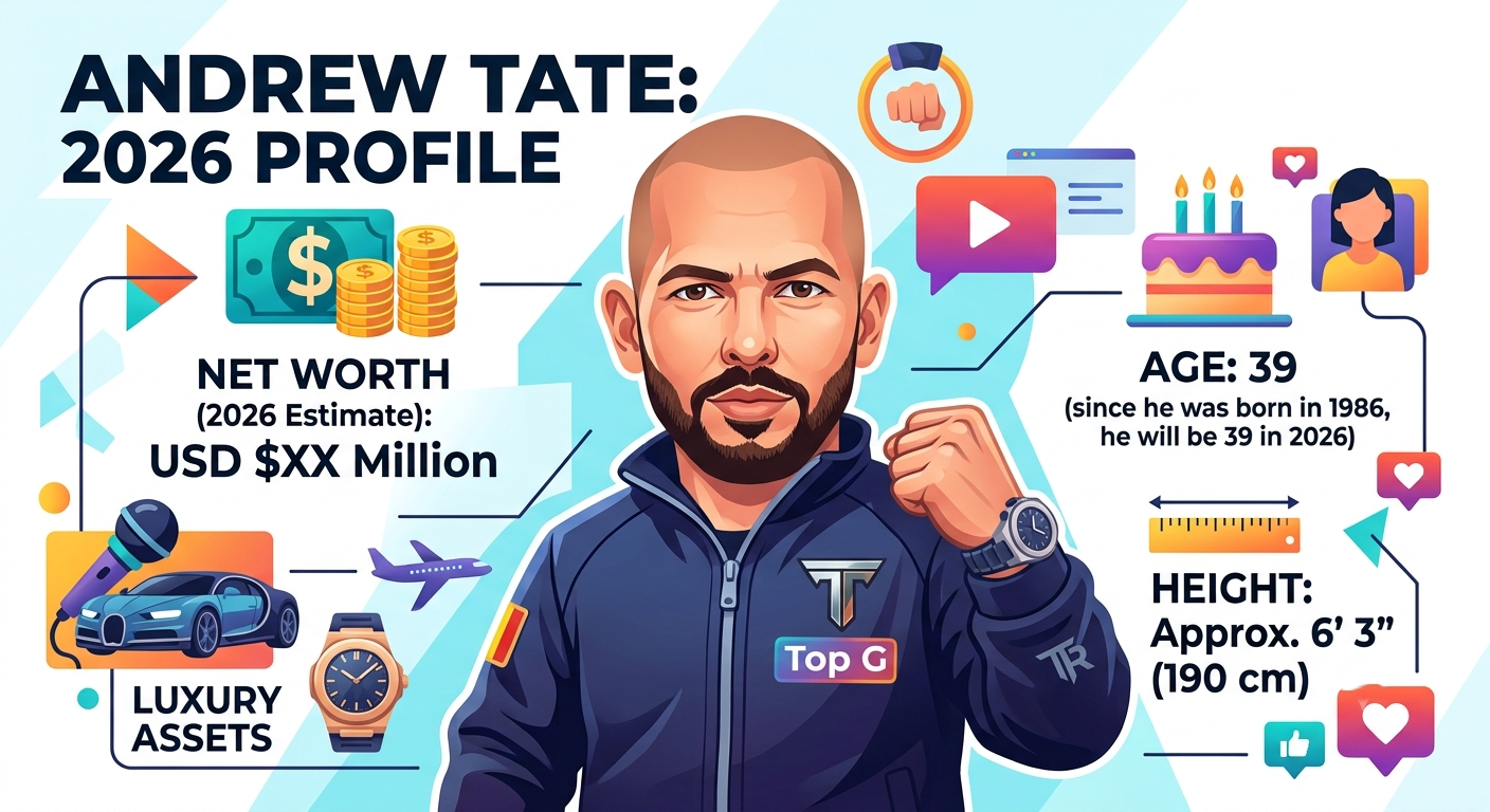 Andrew Tate Net Worth, Age, Height, Wiki & Biography (2026)
