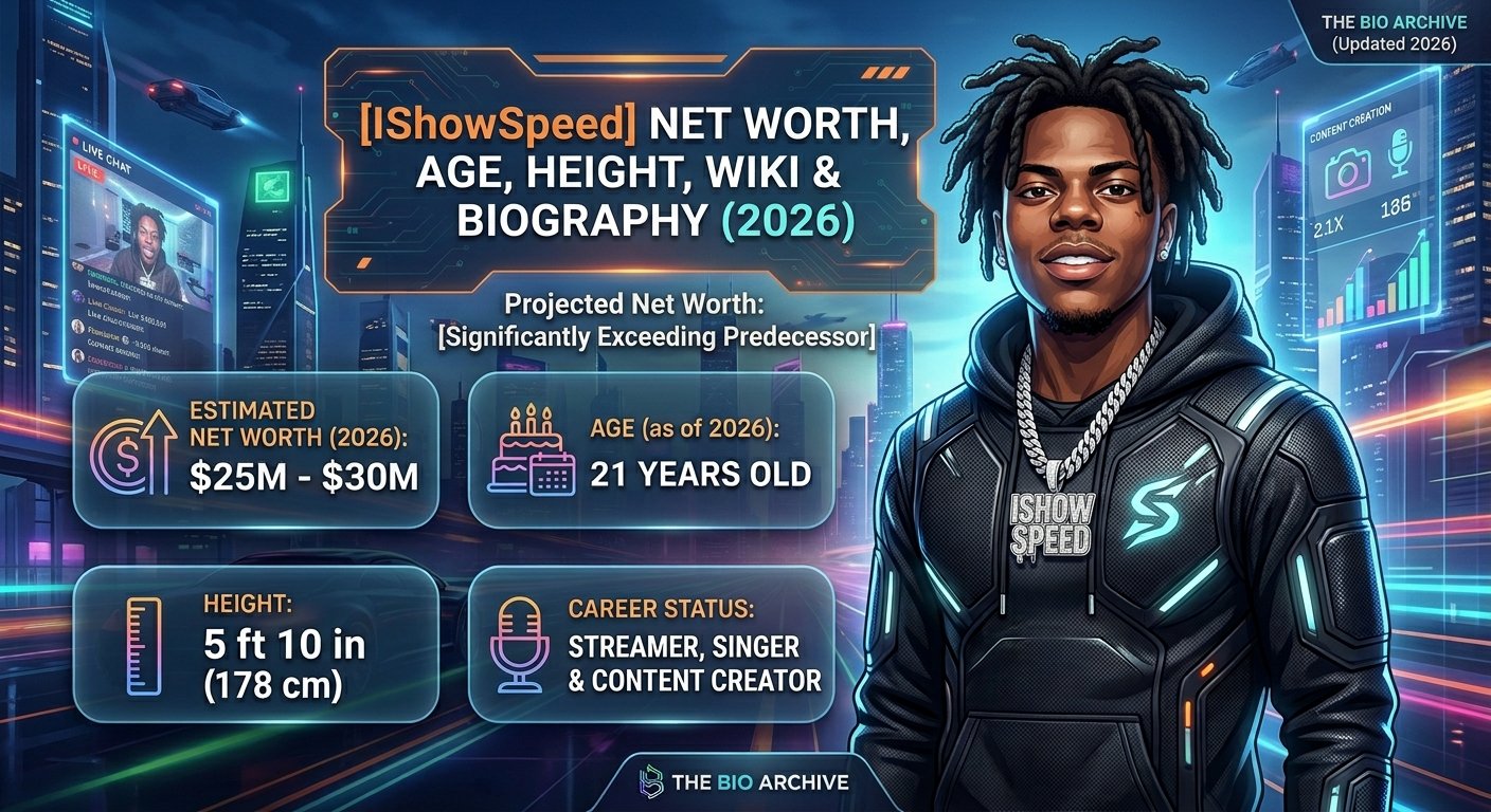 IShowSpeed Net Worth, Age, Height, Wiki & Biography (2026)