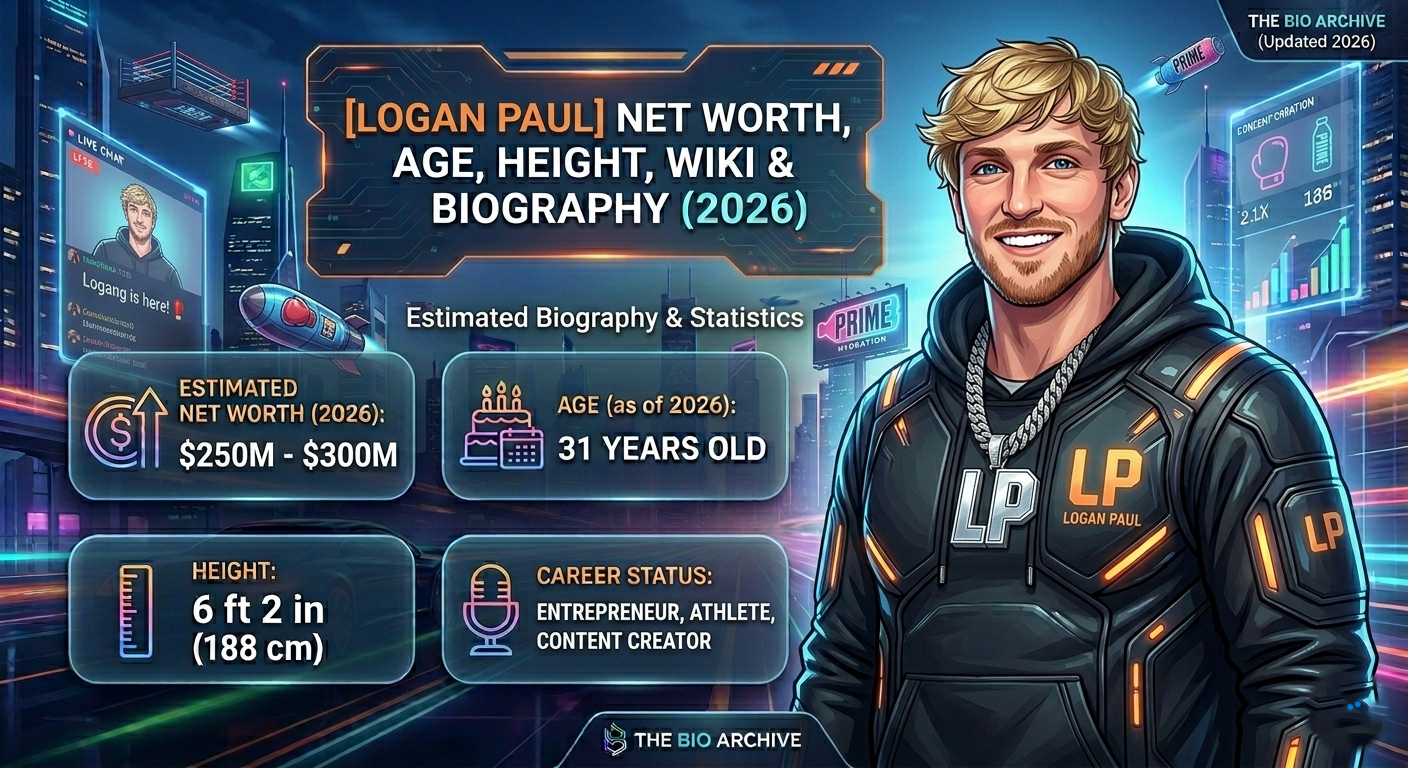 Logan Paul Net Worth, Age, Height, Wiki & Biography (2026)