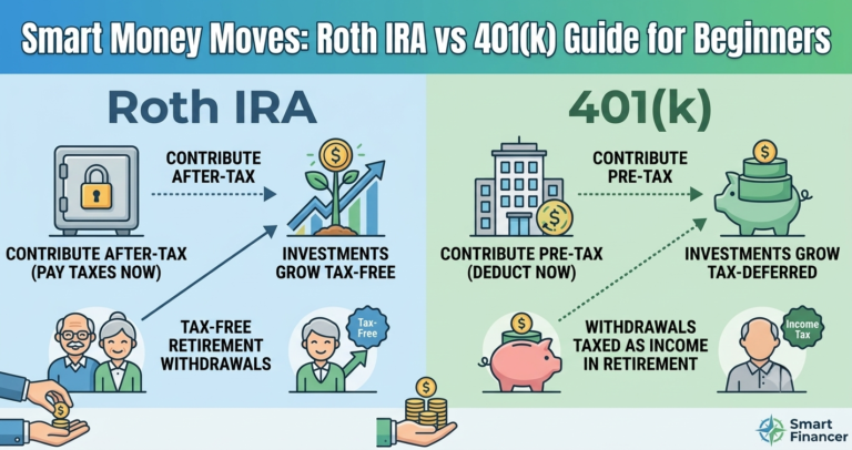 Smart Money Moves: Roth IRA vs 401(k) Guide for Beginners